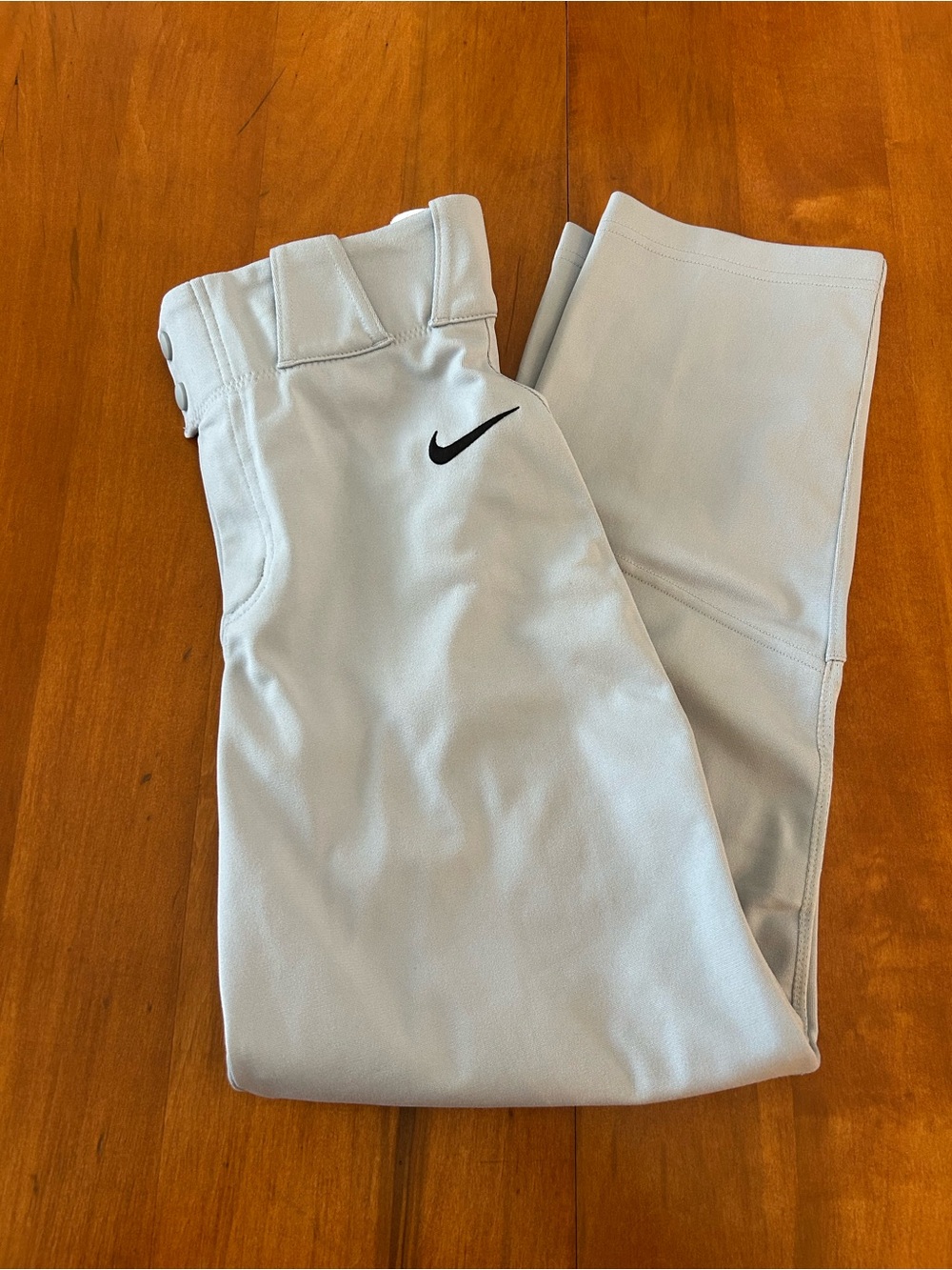 Nike Team Youth XL Baseball Pants Gray Athletic Uniform Reinforced Knees